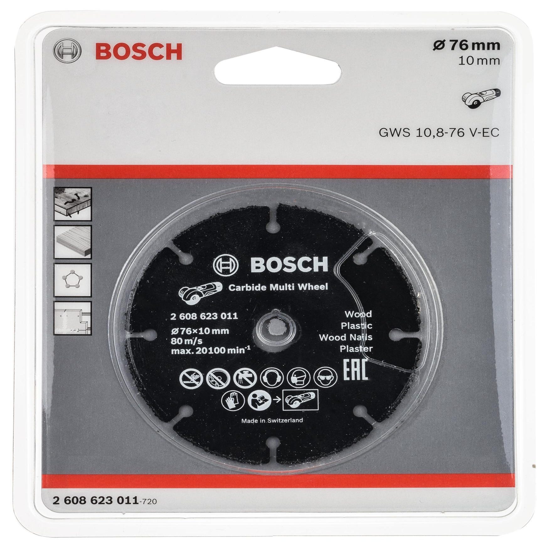 Acheter Disque à tronçonner bois et plastique 125 mm Bosch chez