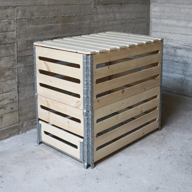 Composteur en bois Colorado grand modèle - 800 L - Achat/vente de