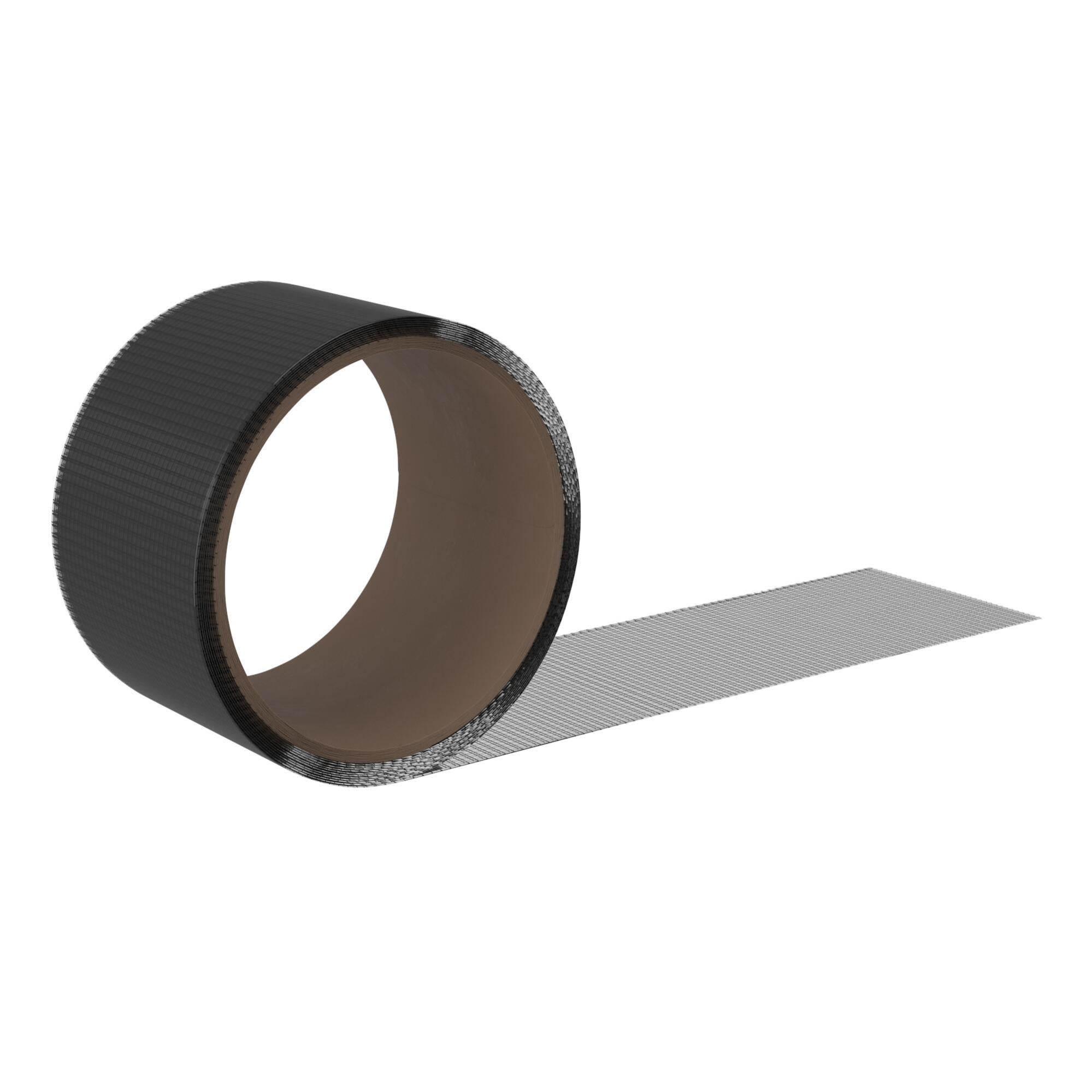 2M Ruban Adhesif Moustiquaire Kit Réparation de Fenêtre en Fibre de Verre Noir & Blanc Noir Cozlly 5cm 