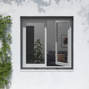 MADECOSTORE Moustiquaire enroulable en alu pour fenêtre - Blanc - L80 x  H130cm