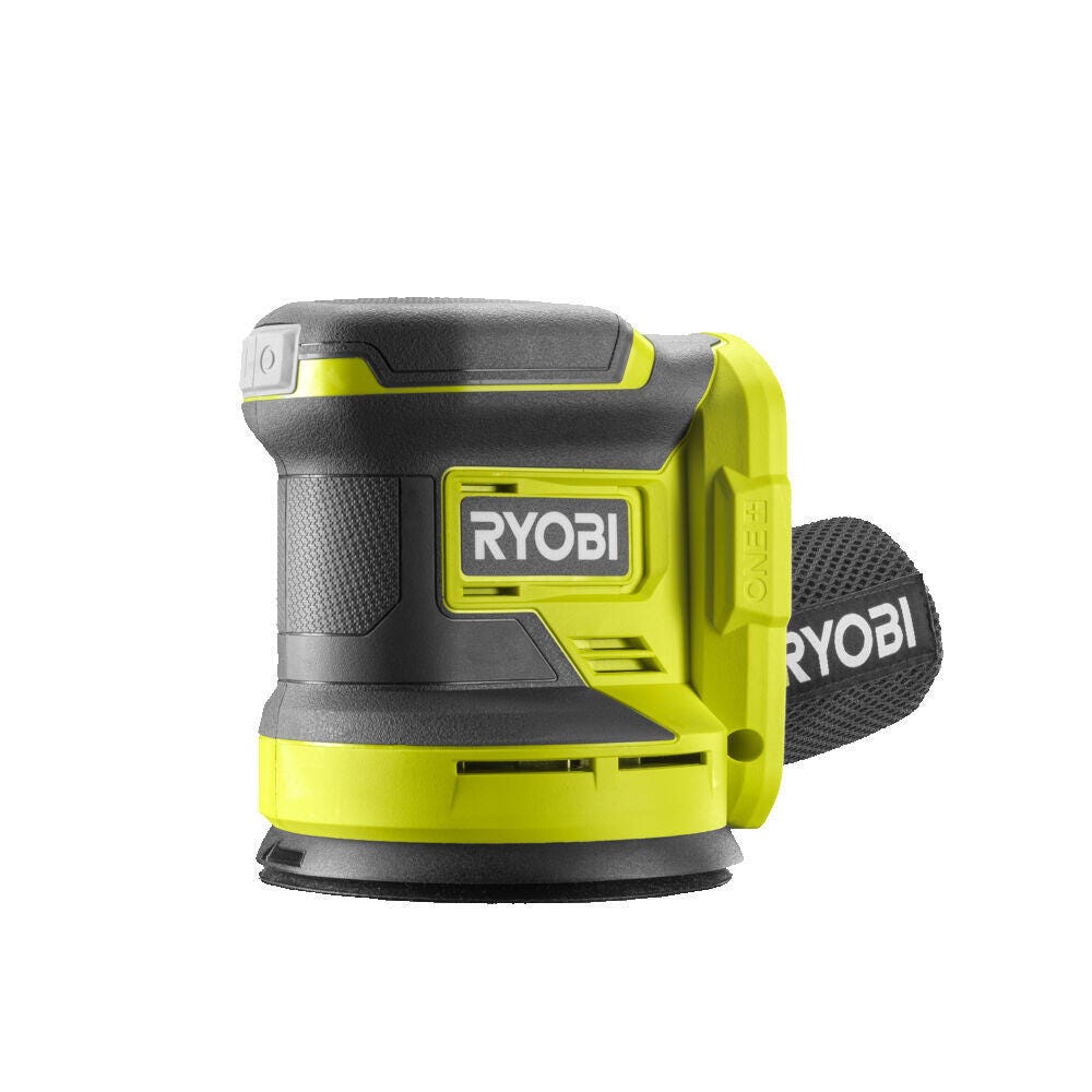 RYOBI - Ponceuse excentrique 18V - oscillation 2,5 mm avec système  d'aspiration de poussières - patin diam, 125 mm - 20 000 osc/min - Livrée  avec 3 abrasifs - R18ROS-0 : : Bricolage