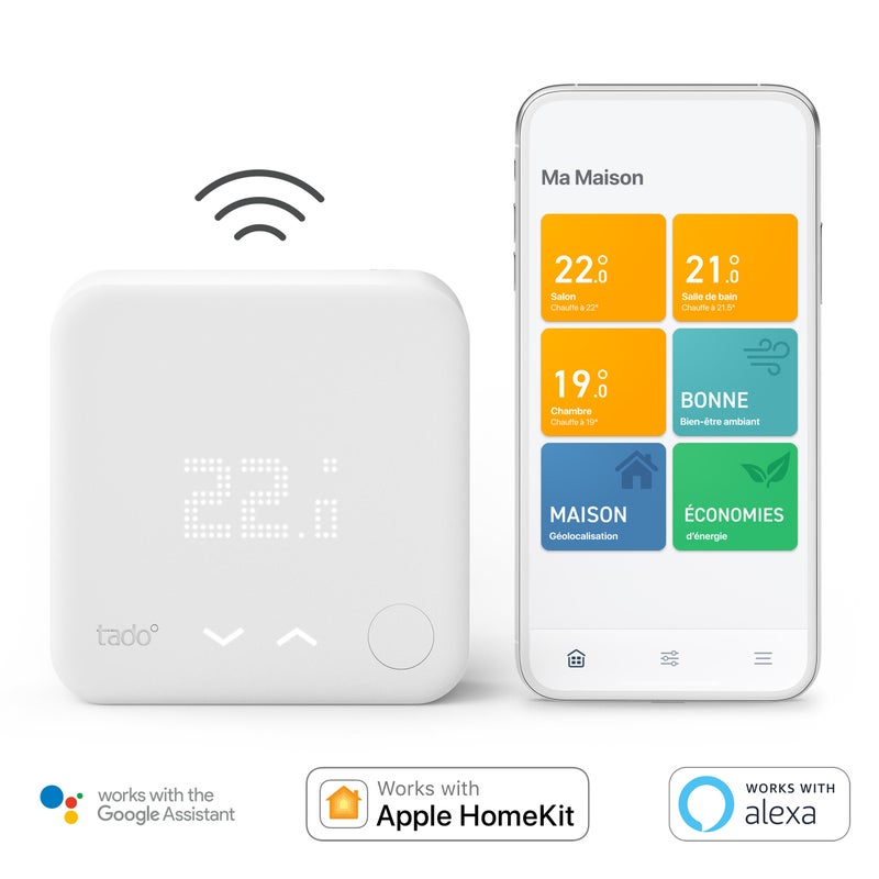 Thermostat connecté et Intelligent Sans Fil Kit V3+ TADO