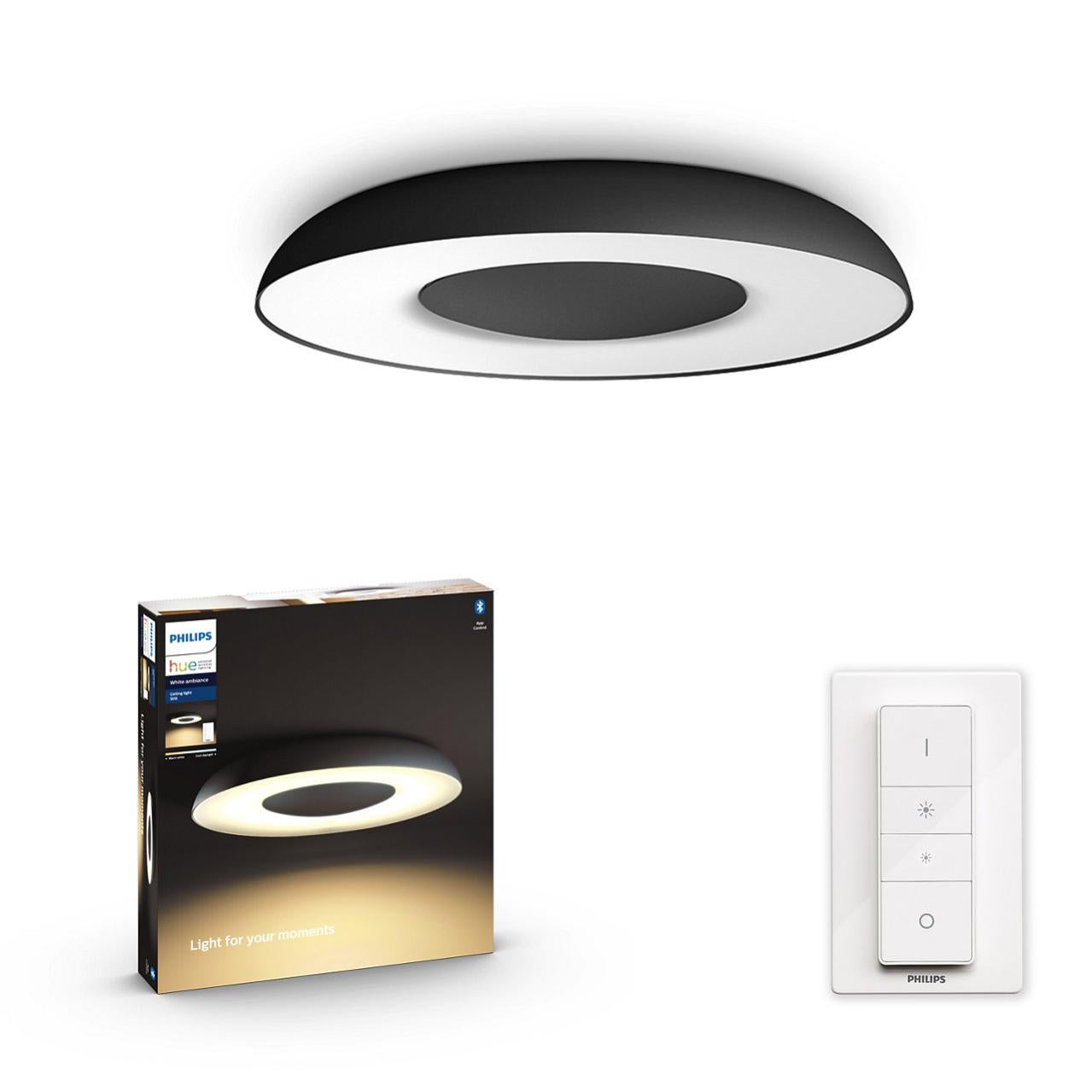 Philips Hue Plafonnier Connecté Noir Industriel