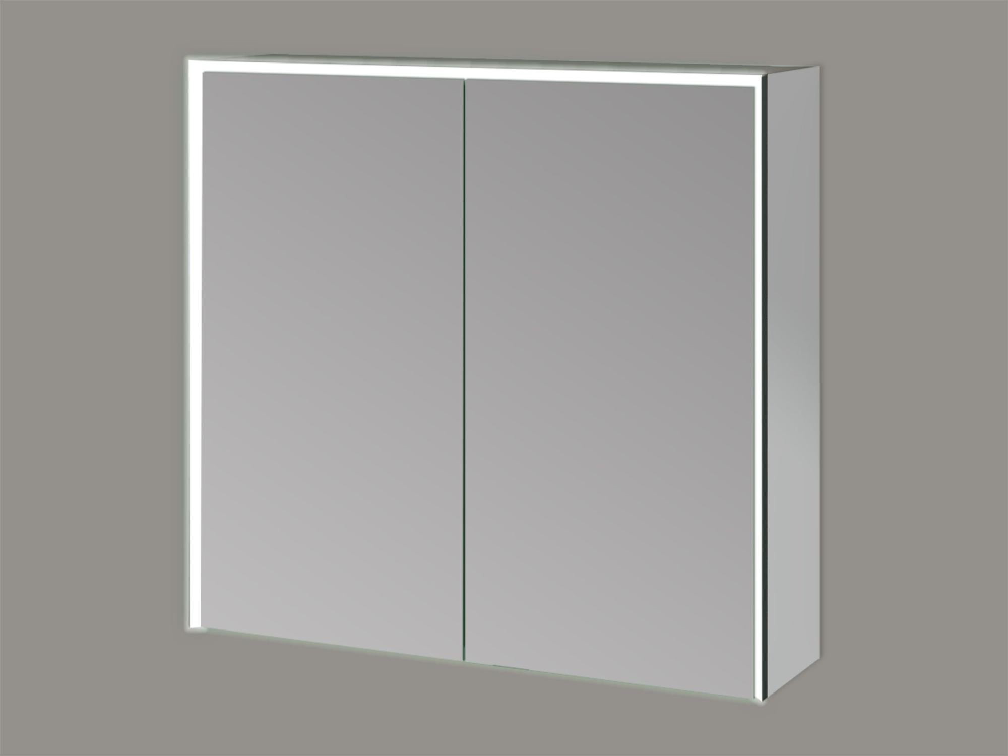 Armoire led 2p de toilette lumineuse l. 75 cm l. 20 cm H. 70 cm P. 20