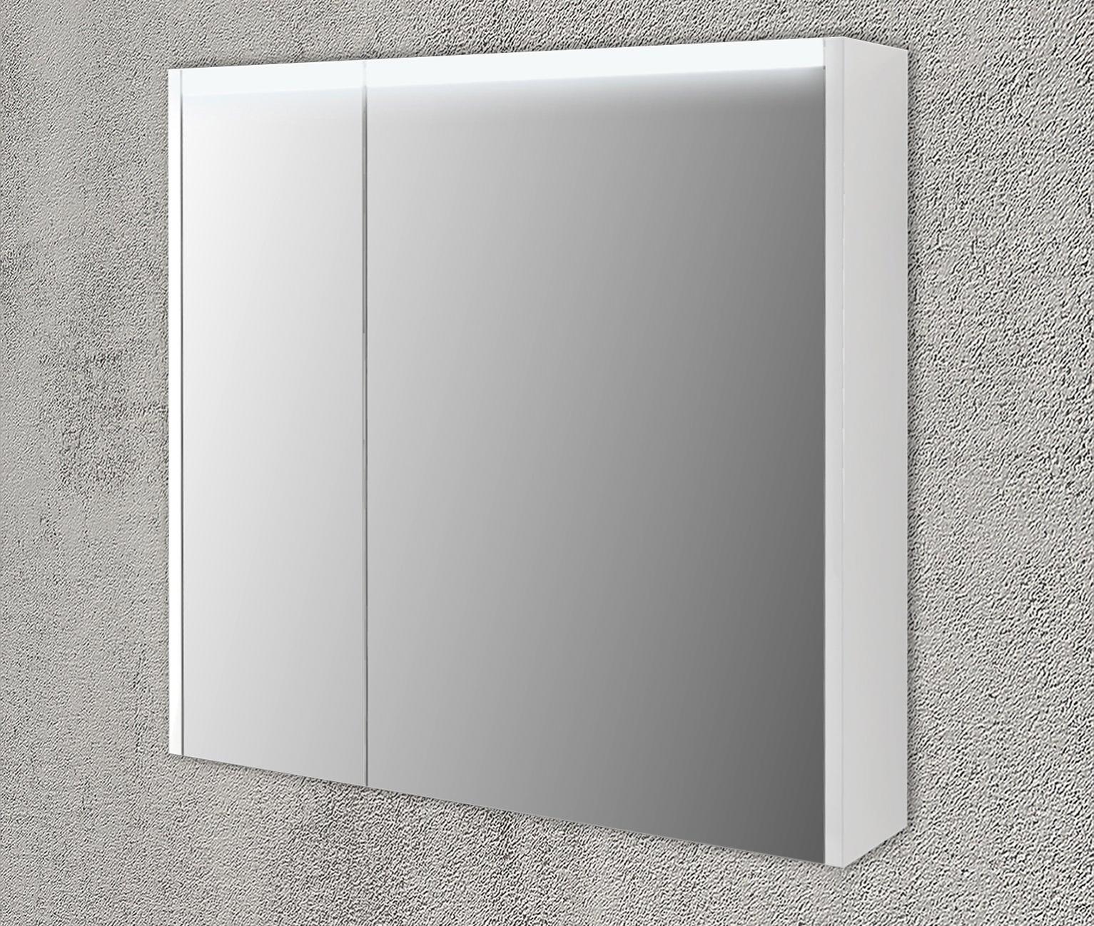 Armoire led de toilette lumineuse l. 70 cm l. 15 cm H. 67 cm P. 15 cm