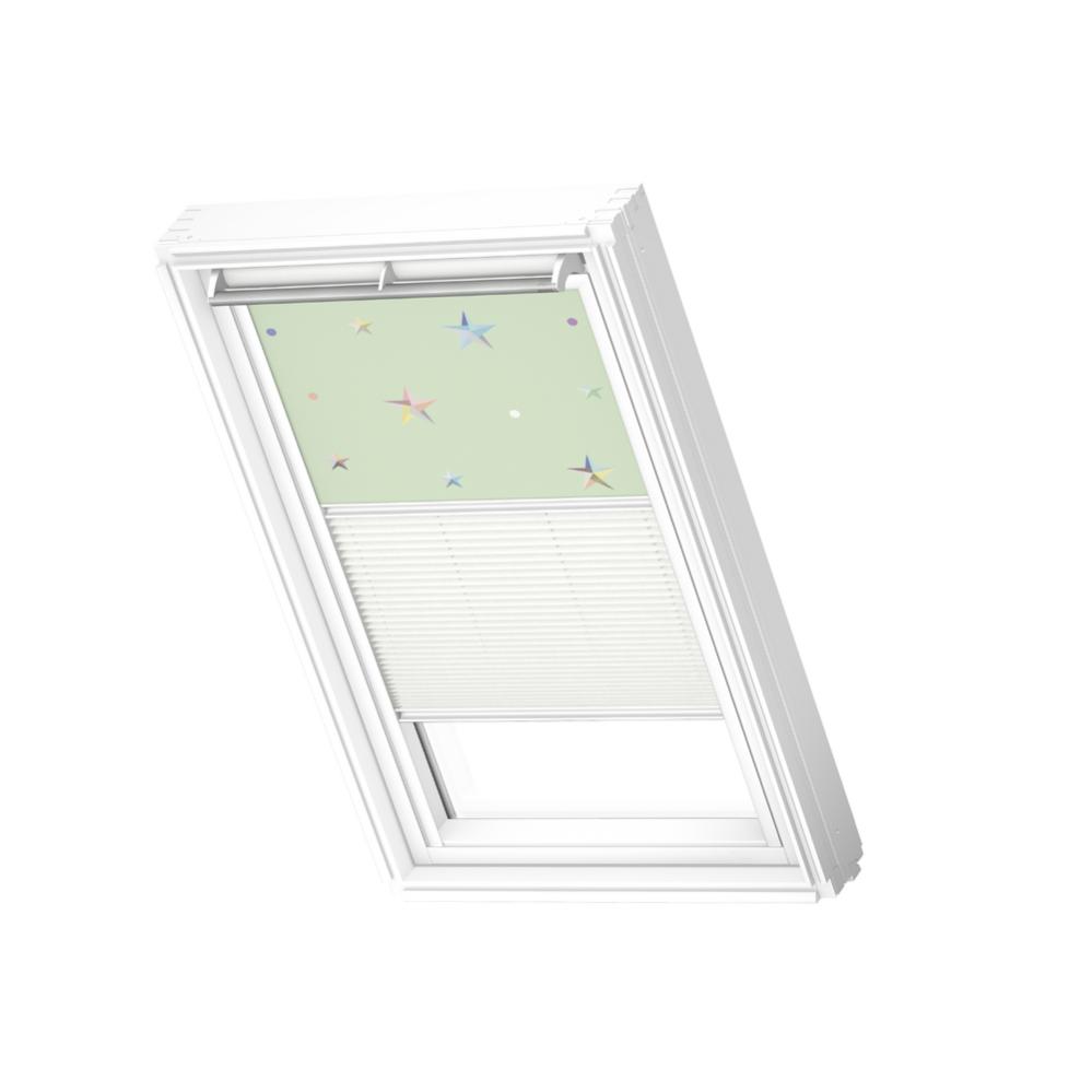 Store fenêtre toit VELUX duo occ. pl manu rose m.étoiles DFD S06 ...