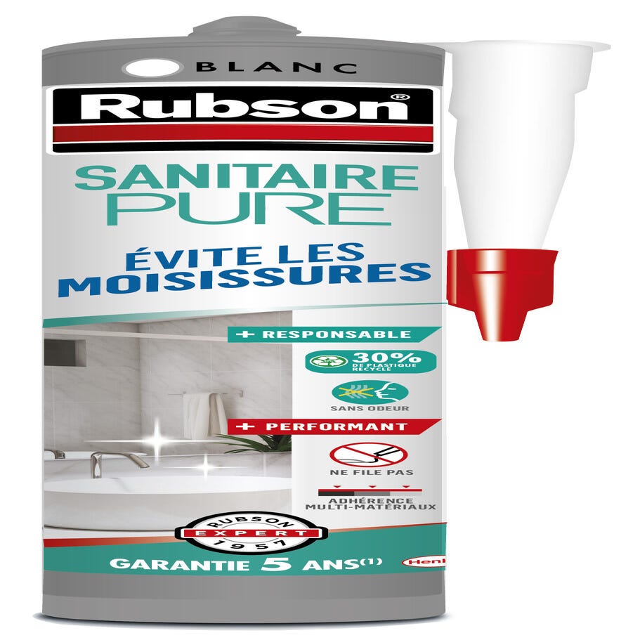 Silicone Sanitaire pure RUBSON, transparent, 280 ml