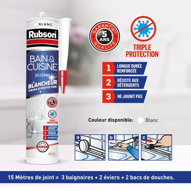 Cutter Lisseur Pour Joint Silicone De Salle De Bains, Rubson