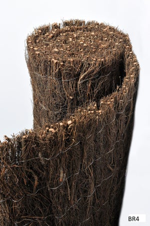 Brande de bruyère naturelle+brise-vue en coco, 2.5 kg/m2, H.1.5 x