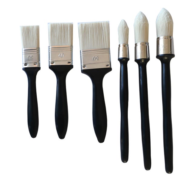 Rouleau de peinture d'angle VVIKIZY - Kit multifonctionnel avec pinceaux  pour quincaillerie main - Blanc