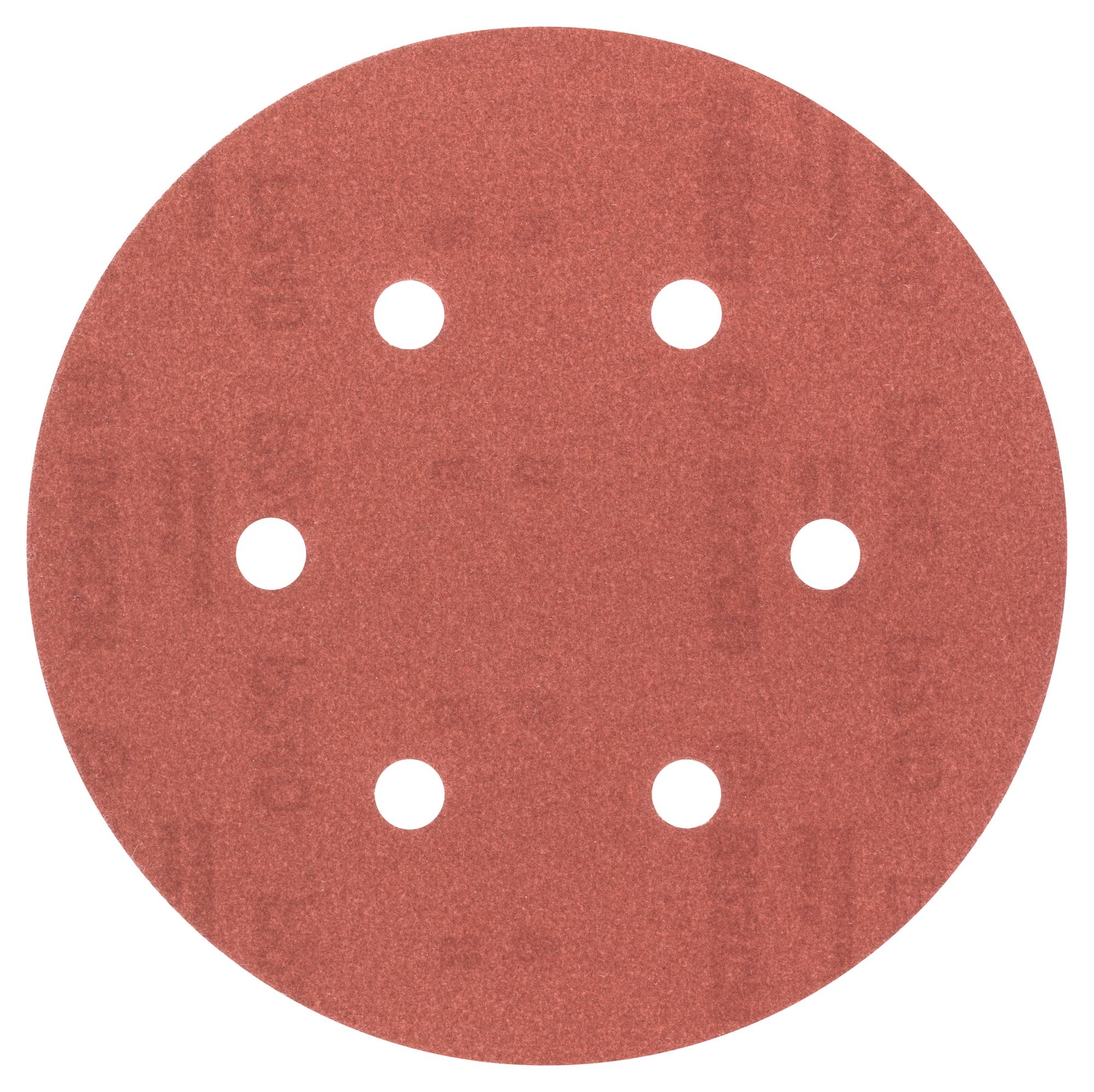 Utilisation polyvalente Pour un ponçage optimal Woltersberger® Lot de 50 disques abrasifs excentriques Ø 150 mm Papier abrasif velcro Grain P80 Sans trou en rouge