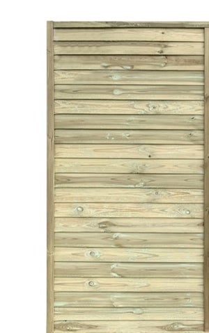 Panneau brise-vue bois, Wellker 89x179x89cm, raccordement