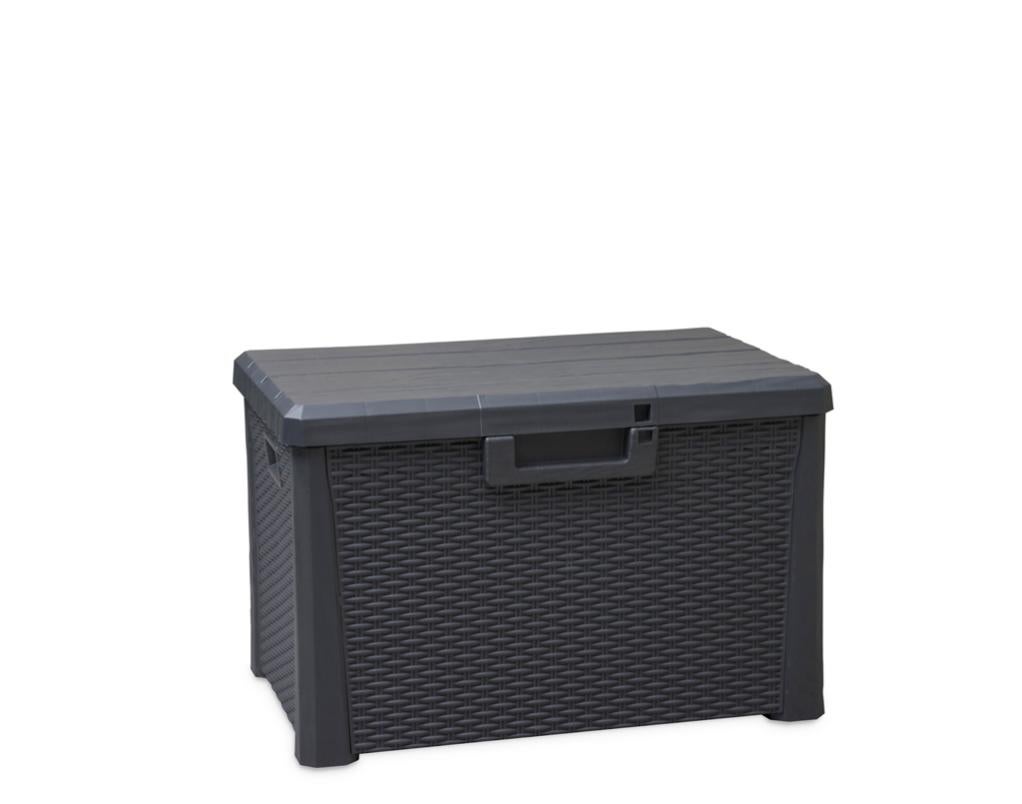 Coffre de jardin compact Nevada anthracite, 120 l | Leroy Merlin