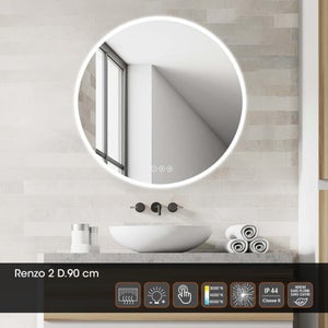 Miroir LED et organisateur Selena - Déco salle de bain - Eminza