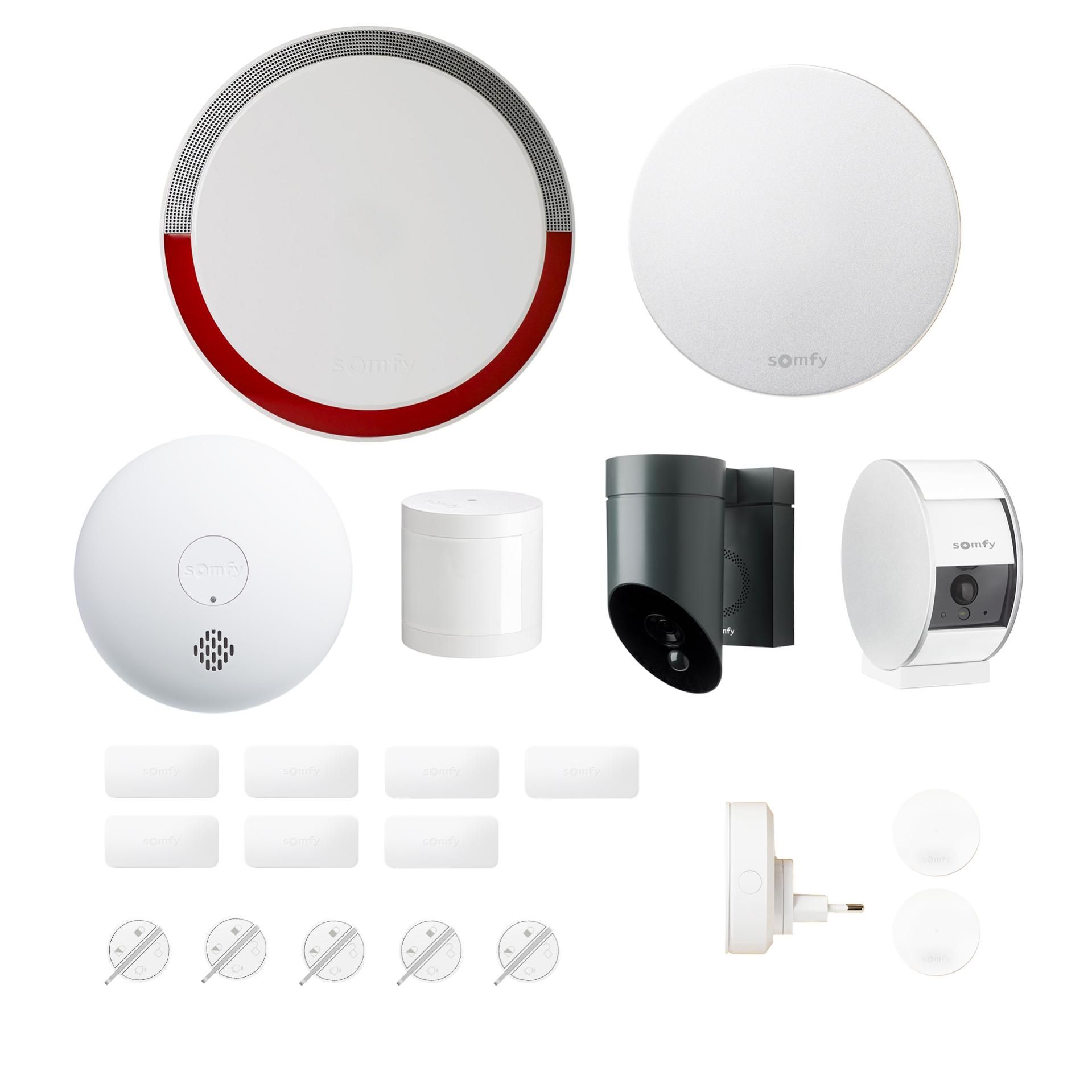 Alarme Maison Sans Fil Avec 10 Detecteur D ouverture Alarme maison sans fil 10 détecteurs,caméras,détecteur fumée SOMFY L14 | Leroy Merlin