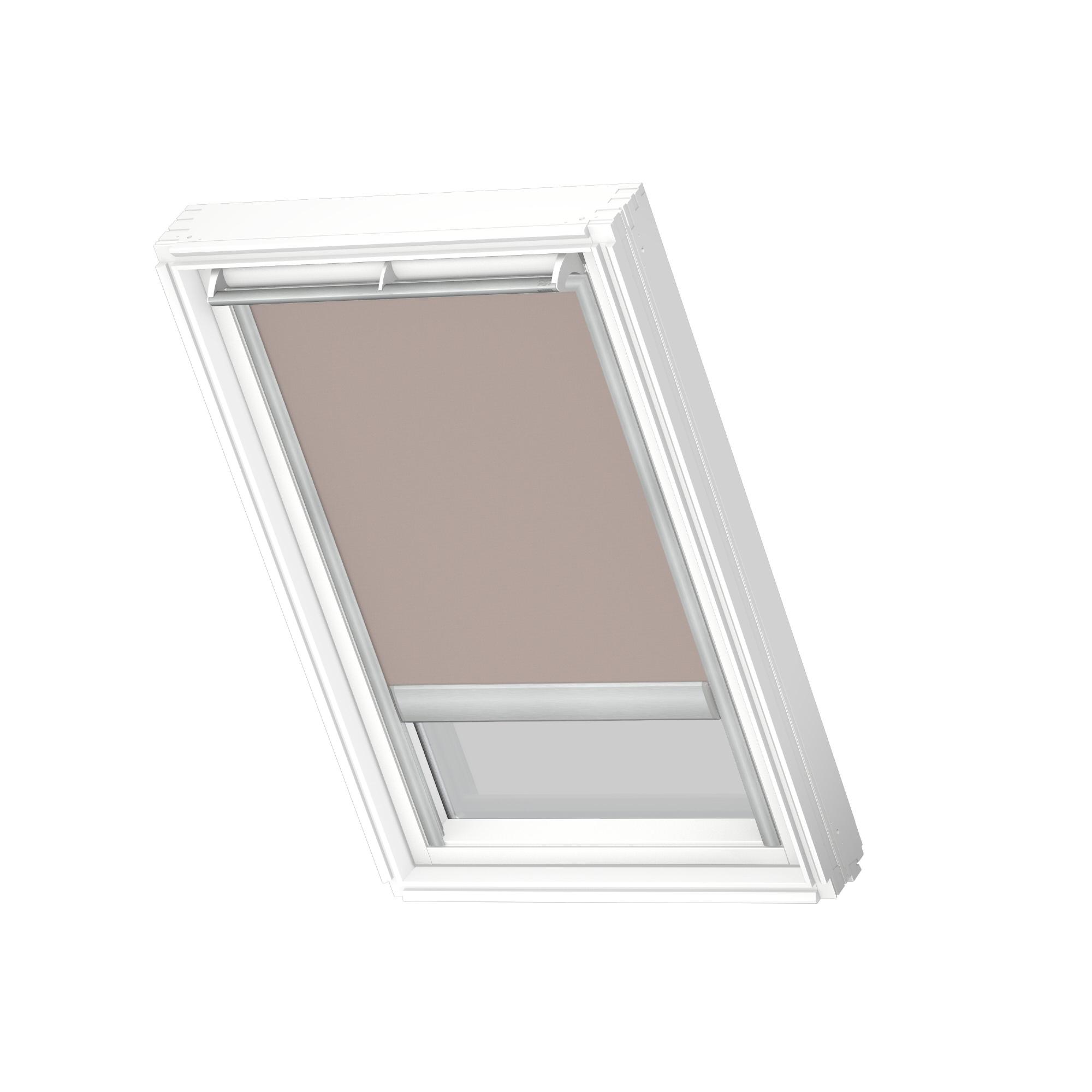 Store VELUX occultant électrique taupe clair DML MK04, cadre gris Leroy Merlin