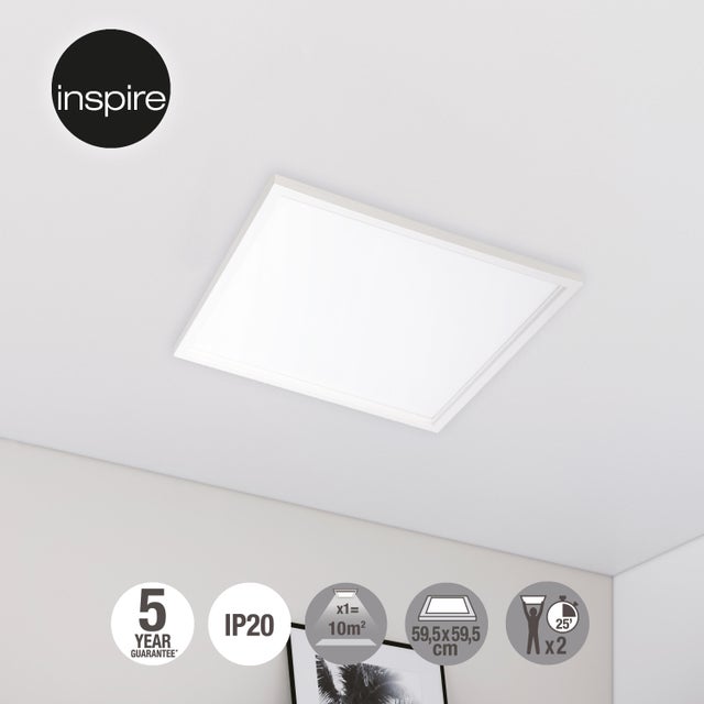 Lightbox Panneau LED moderne - Diamètre : 60 cm - Plafonnier à