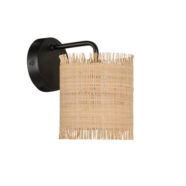 Applique 1x E14 Max 40w Nature Metal Noir Beige Corep Ibiza Leroy Merlin Applique 1x E14 Max 40w Nature Metal Noir Beige Corep Ibiza Leroy Merlin