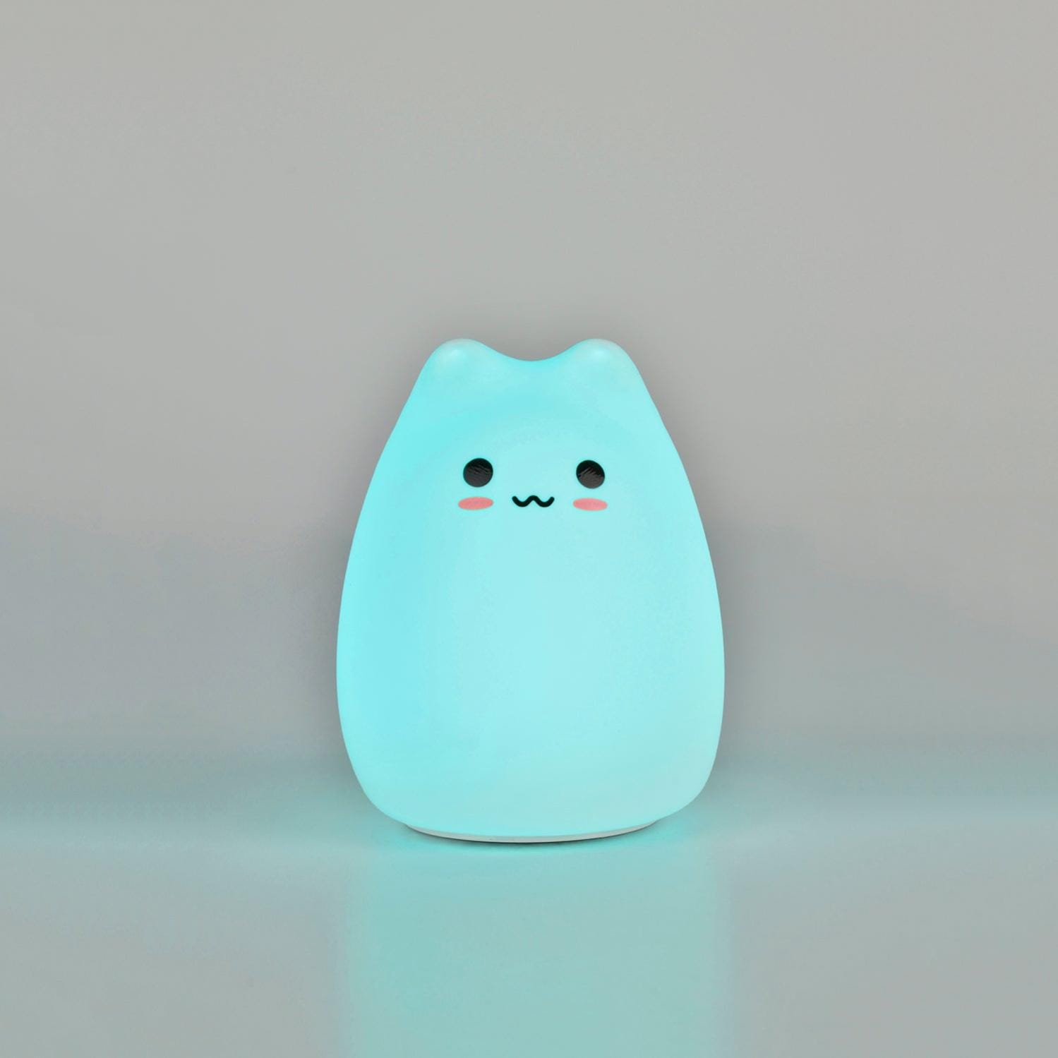 Dww-veilleuse Portable Led Pour Enfants : Lampe Chat Multicolore En  Silicone, Blanc Chaud Et Respiration En 7 Couleurs, Alimente Par Une Pile,  Lumire