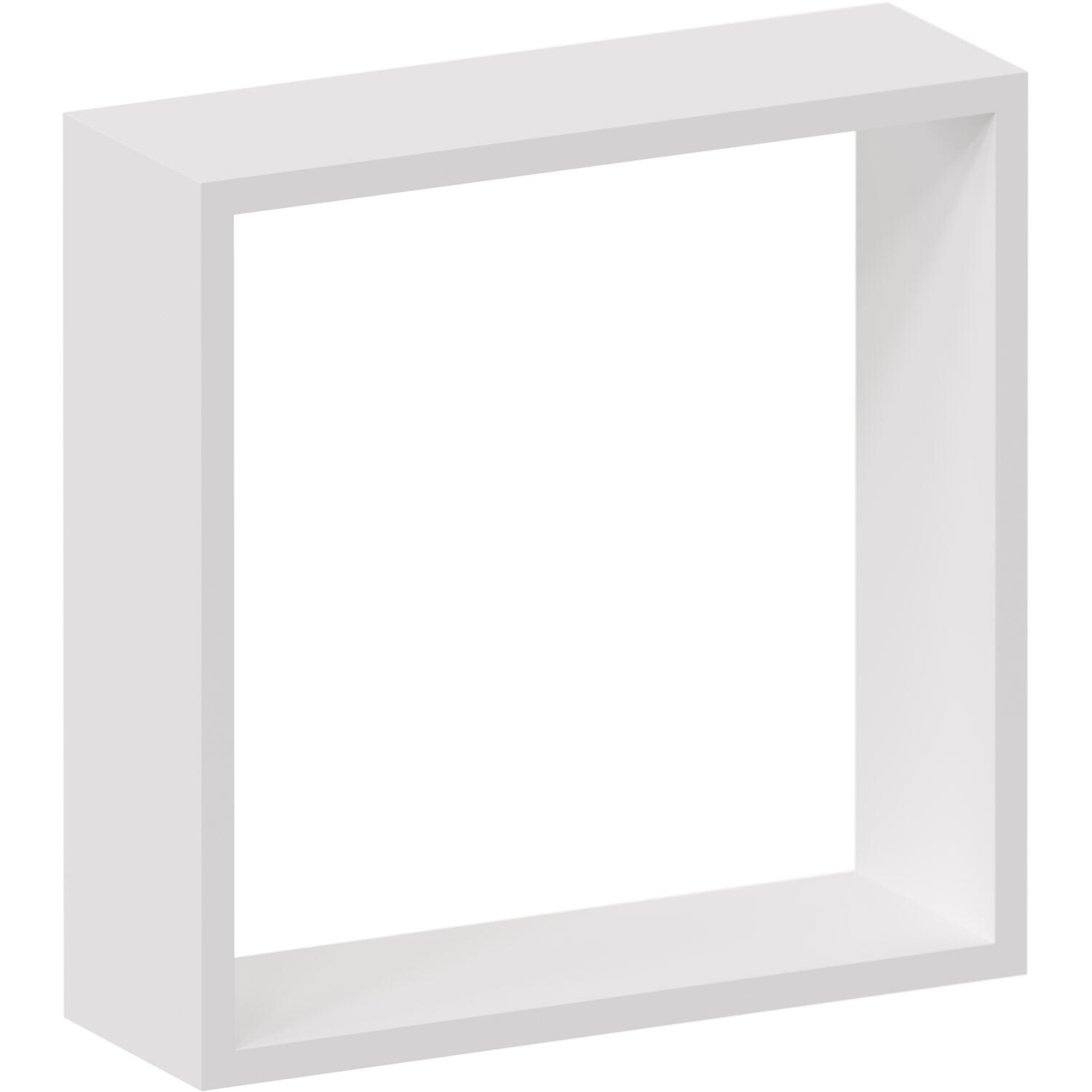 Etagère cube blanc mat, L.30 x H.30 x P.10 cm