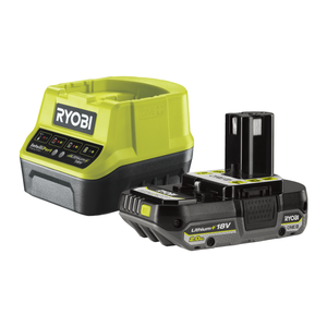 Pack RYOBI gonfleur compresseur 18V R18MI-0 - 1 batterie 5.0Ah - 1 chargeur  rapide RC18120-150 - Espace Bricolage