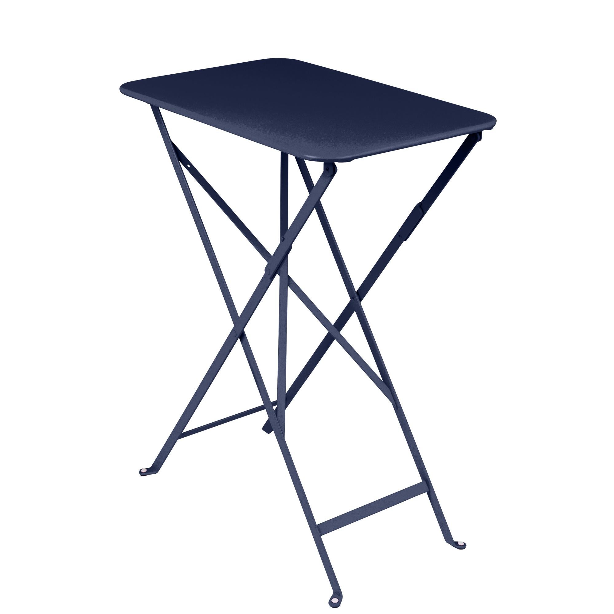 Table Bistro FERMOB pliante bleu abysse 37 x 57 cm Leroy Merlin