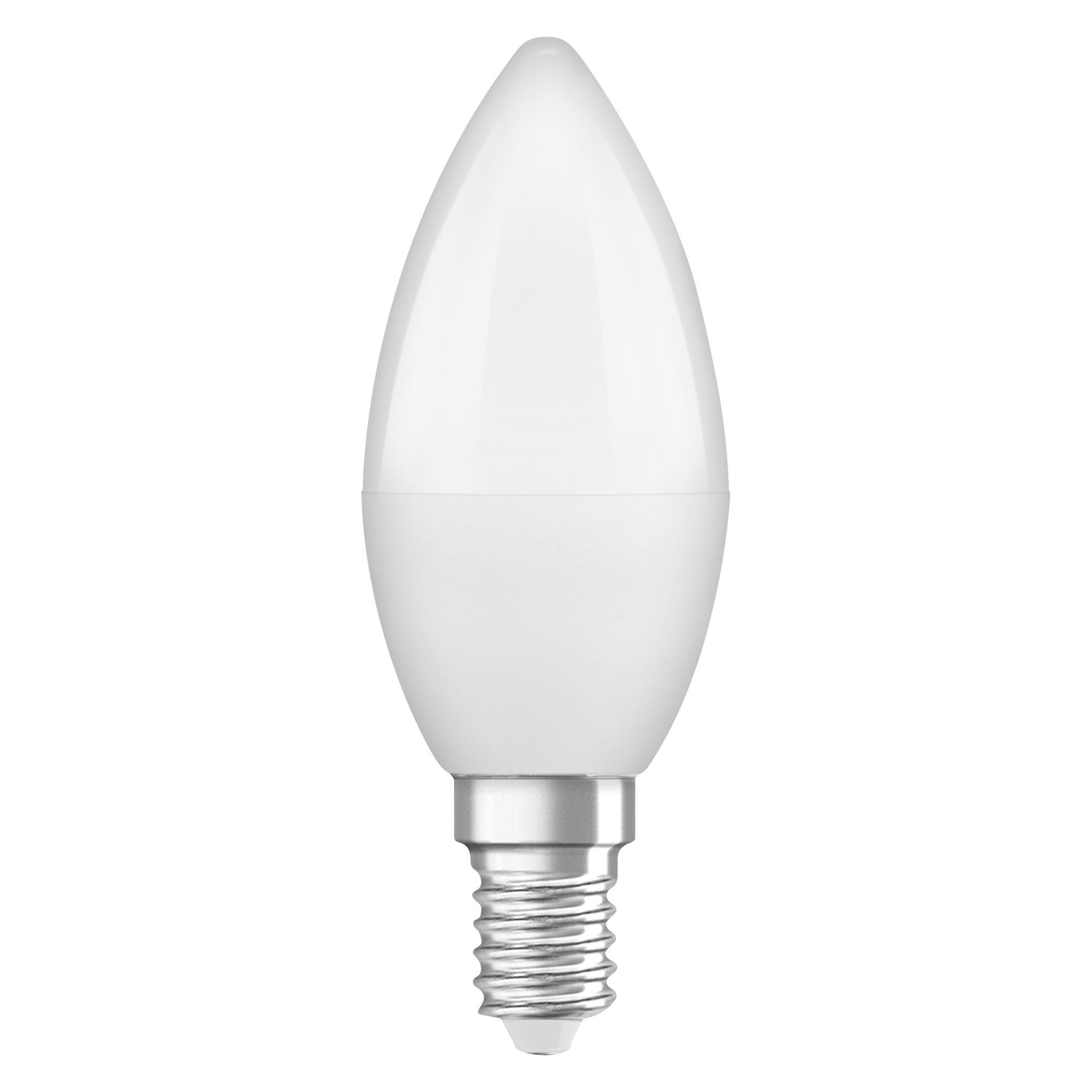Ampoule LED flamme, culot E14, température de lumière variable, culot E14,  équivalence de 40W