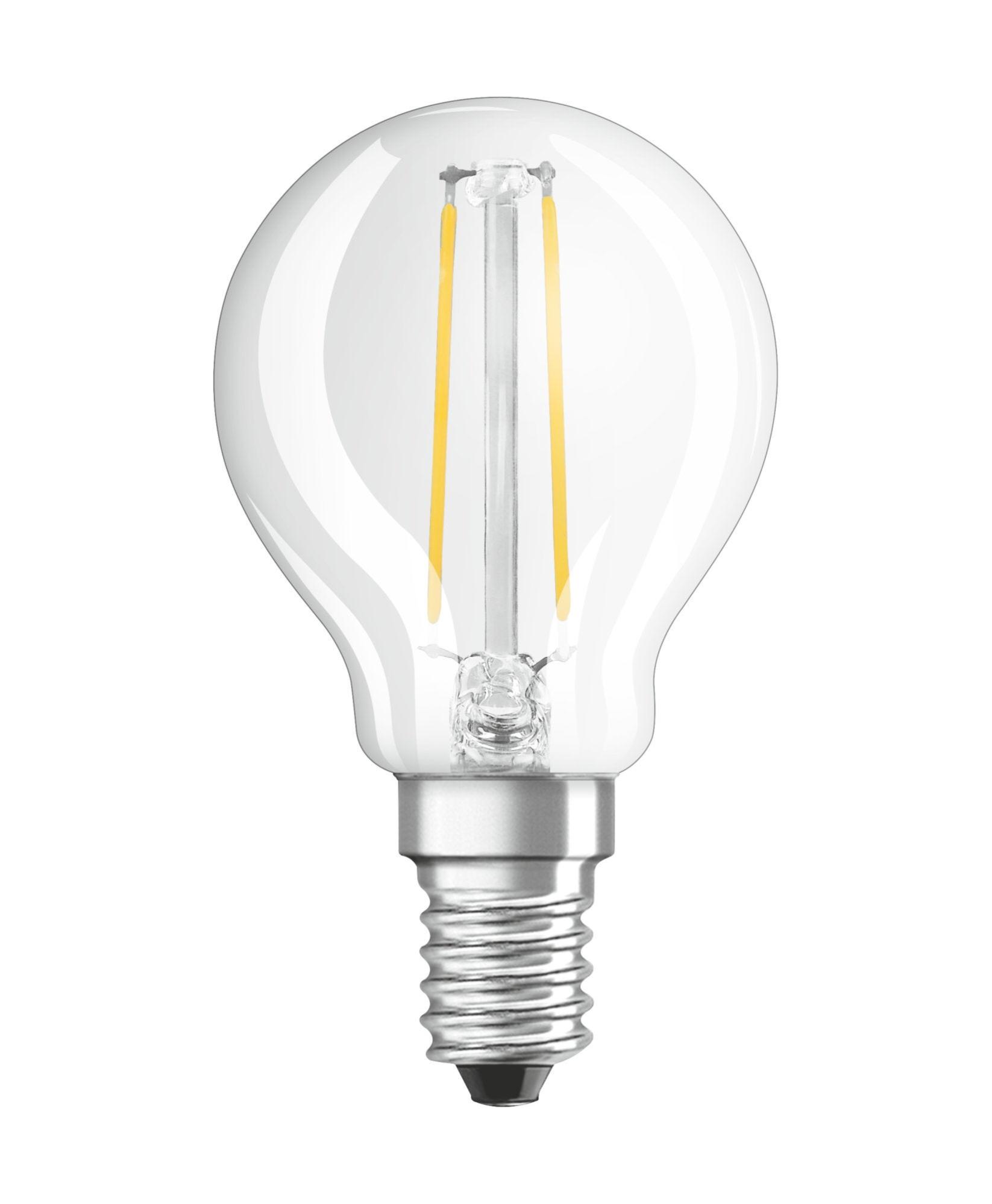 Ampoule led à filament, rond E14, 250lm = 25W, blanc neutre, OSRAM