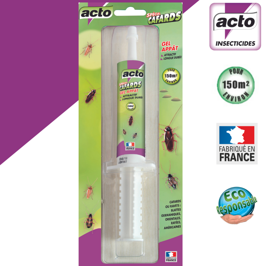 CATCH insecticide Gel Anti-cafards et Blattes Seringues de 10 g élimine  Cafards