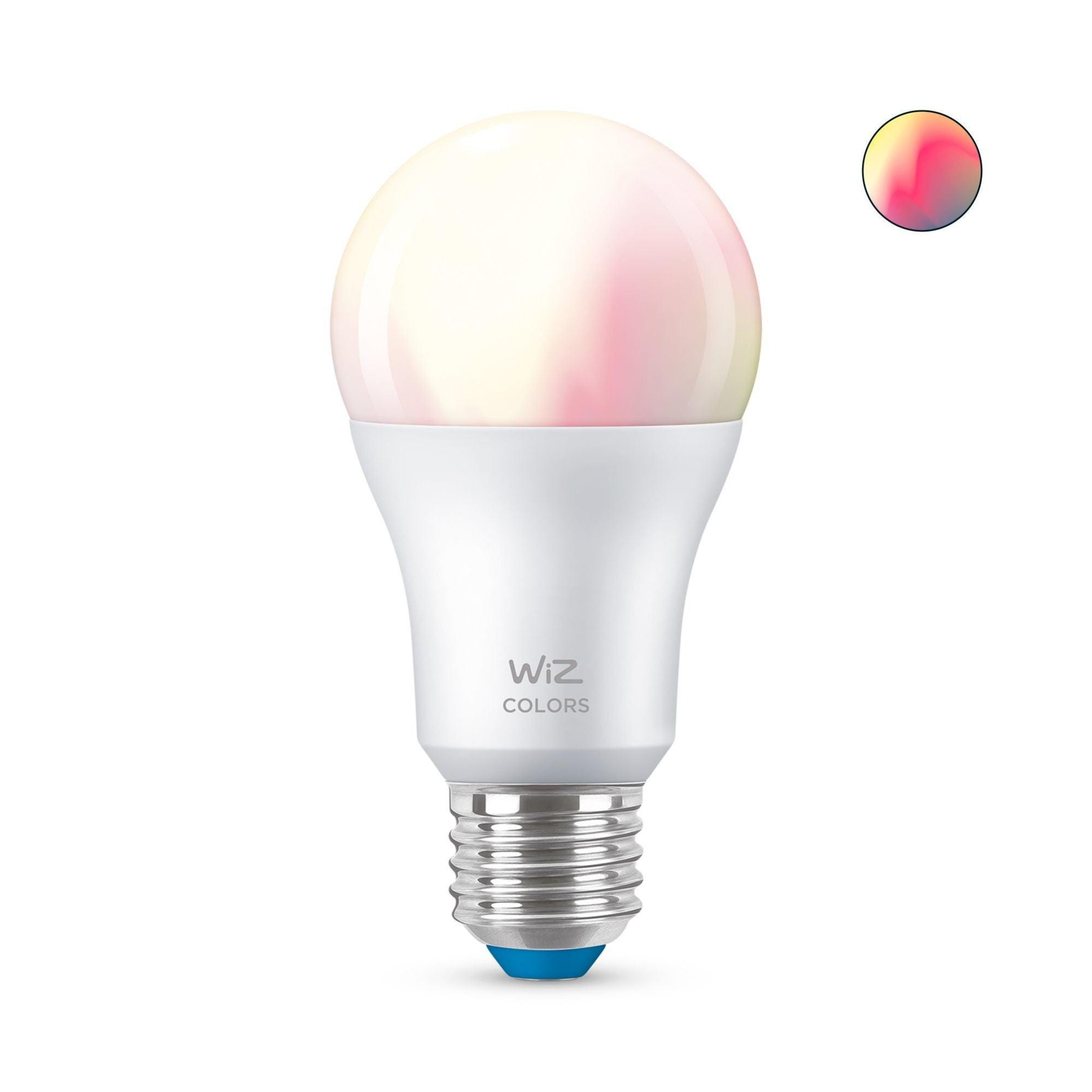 Ampoule LED multicolore connectée E27 9 W 806 lm