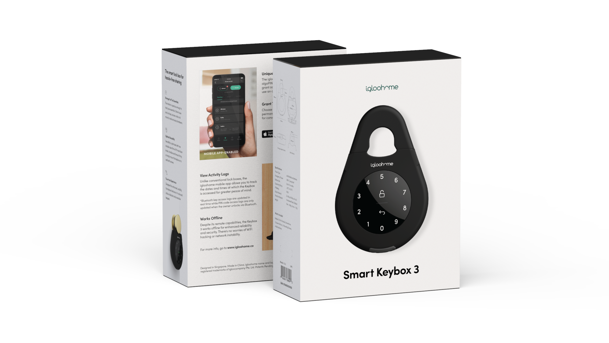 Boite à clefs IGLOOHOME Smart Keybox 2 - Boite à clés sécurisée Pas Cher 