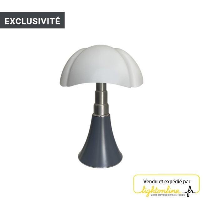 Lampe Pipistrello MARTINELLI LUCE gris graphite, LED, télescopique,  H.50-62cm