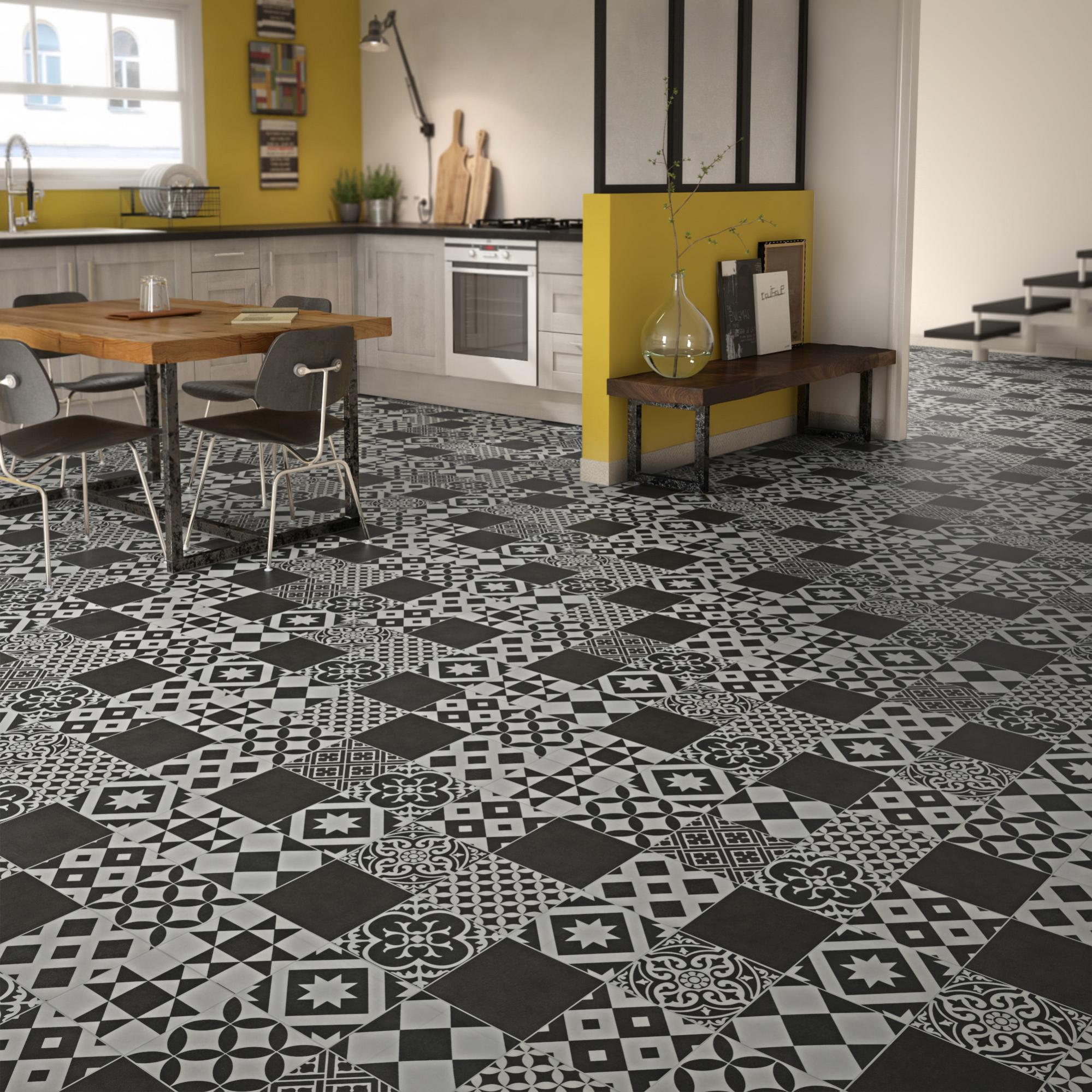 Dalle Pvc Adhesive Carreau De Ciment Un Style Carreaux De Ciment Pour Ces Dalles En PVC Faciles à Clipser Leroy  Merlin | mbcoworking.com.br