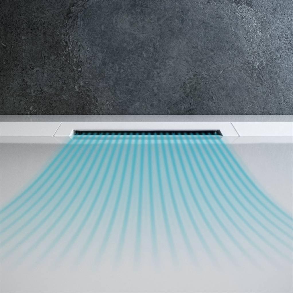 Receveur de douche, extraplat, résine 120 x 80 cm, Flight pure JACOB