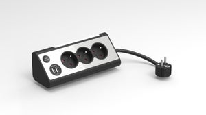 Sonoplay - Multiprise Secteur 3 Prises avec interrupteur et 2 ports