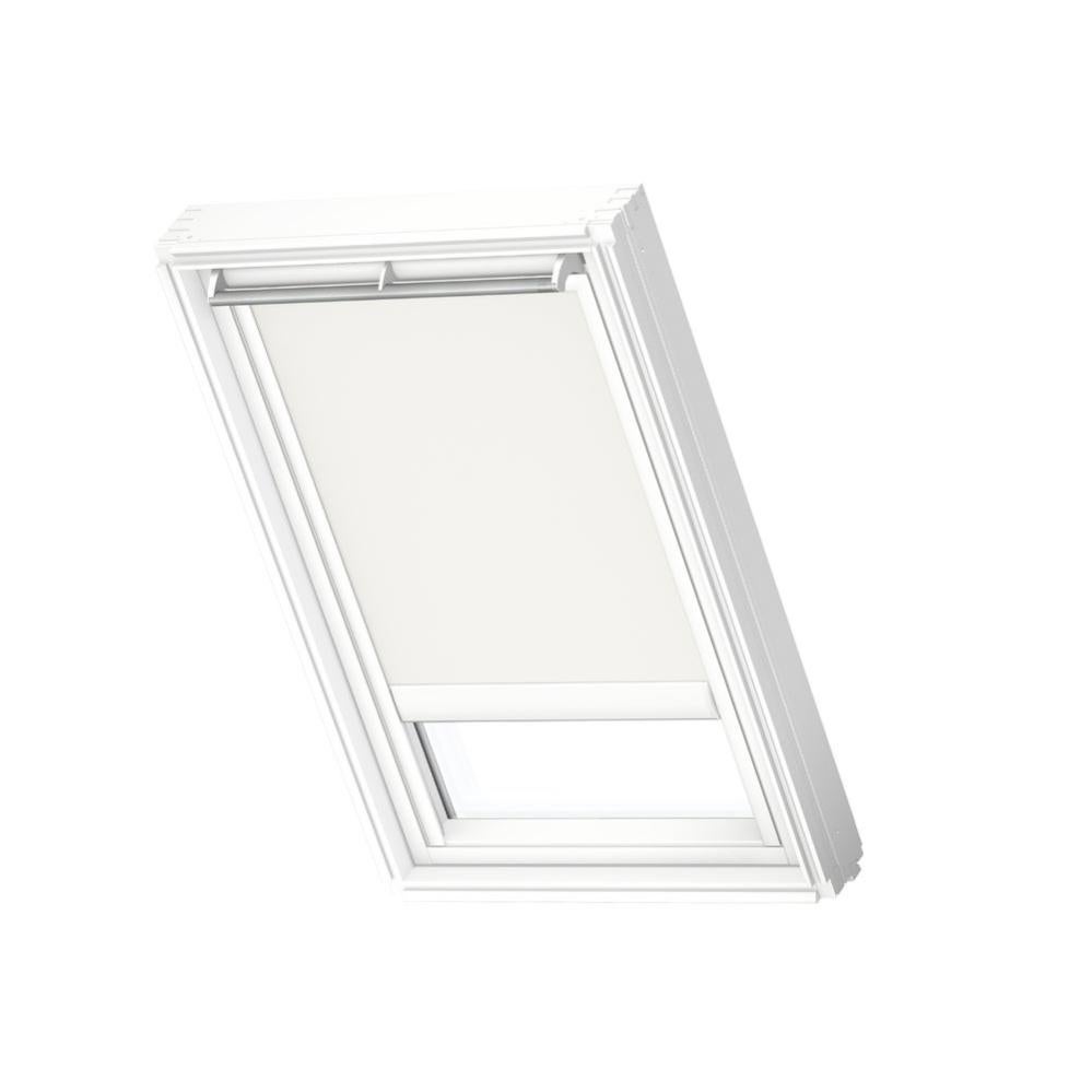 Store fenêtre de toit VELUX occultant électrique gris de maure DML C02, cadre Bl Leroy Merlin