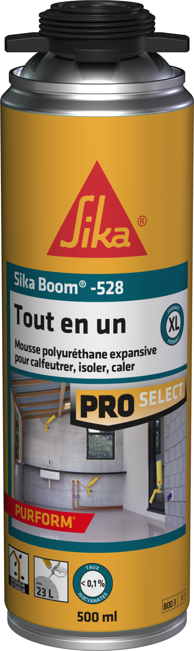 Sika Boom-G Mousse polyuréthane expansive polyuréthane isolante 750ml  pistolable Sika