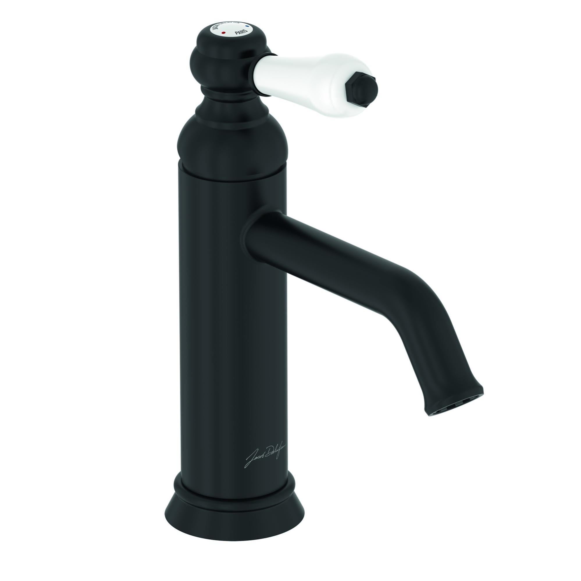 Mitigeur lavabo noir mat, JACOB DELAFON Louise M Leroy Merlin