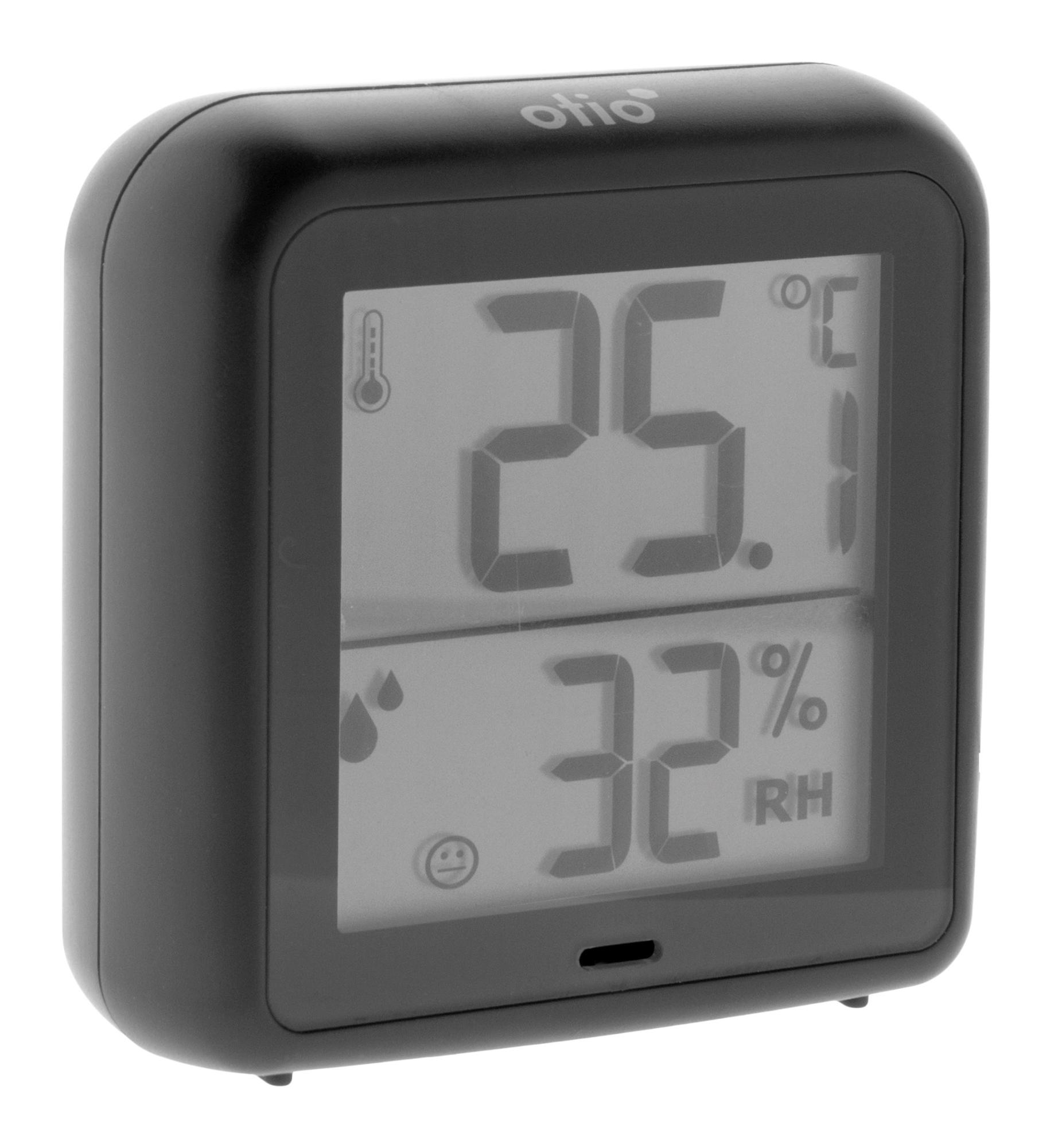 Thermomètre Hygromètre OTIO haute précision gris anthracite Leroy Merlin