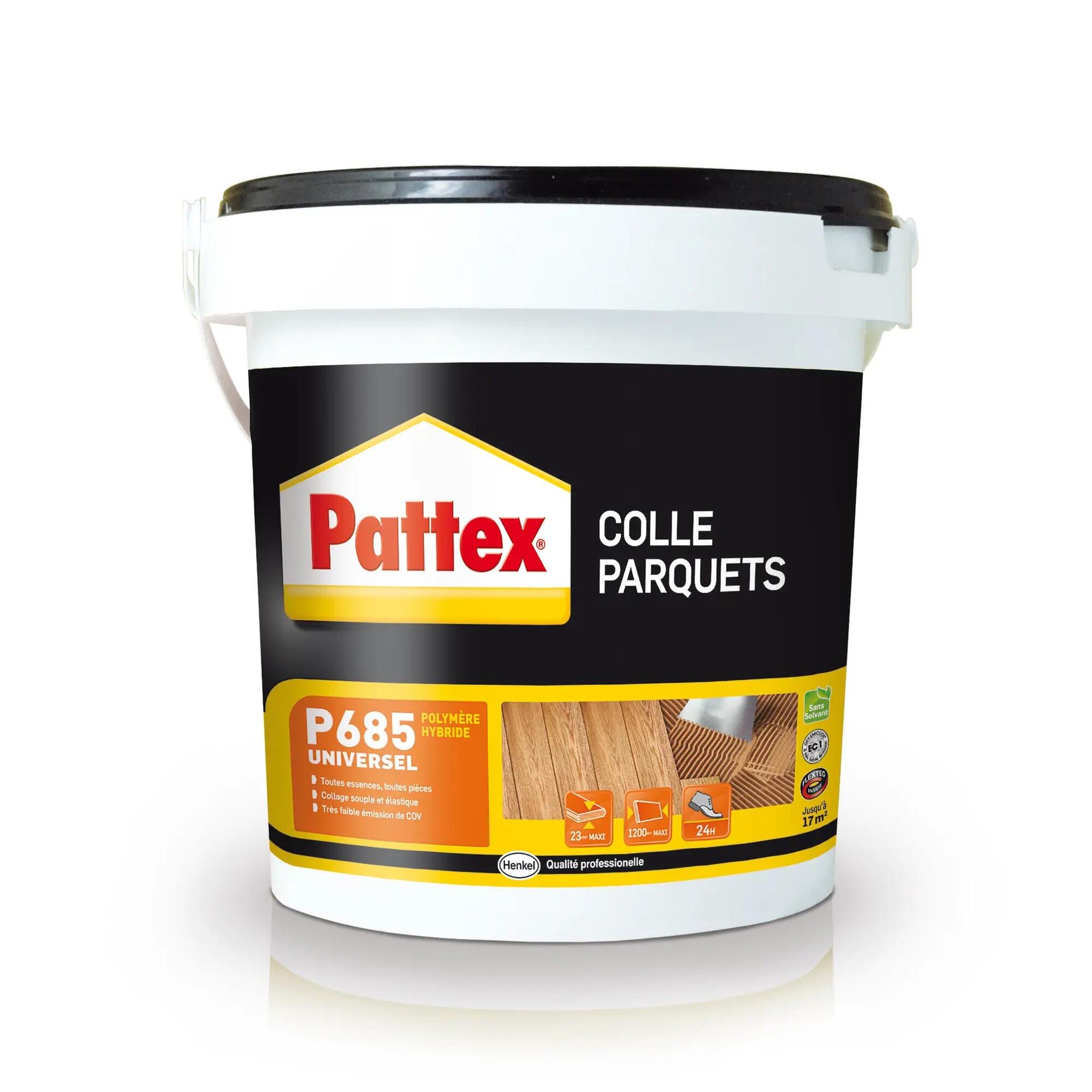 Colle P685 universel intérieur parquet beige PATTEX 16 kg