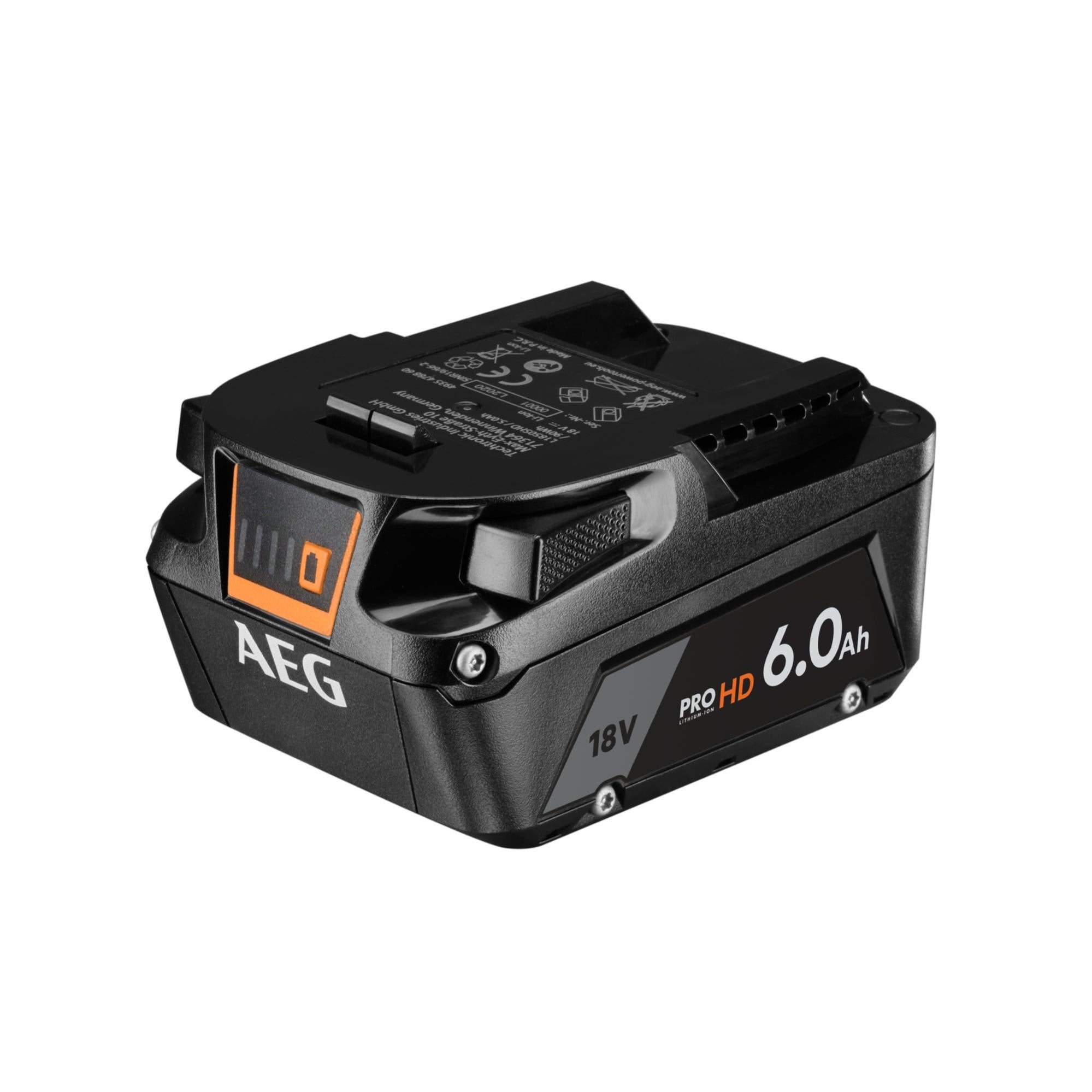 AEG Pack AEG complet 5 outils 18V Brushless - 2 Batteries Lithium-ion 6,0Ah  HD 1 chargeur - Caisse de r pas cher 