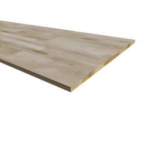 Plateau de table sapin 180 x 80 cm ép. 40 mm, 2 bords naturels, sans écorce