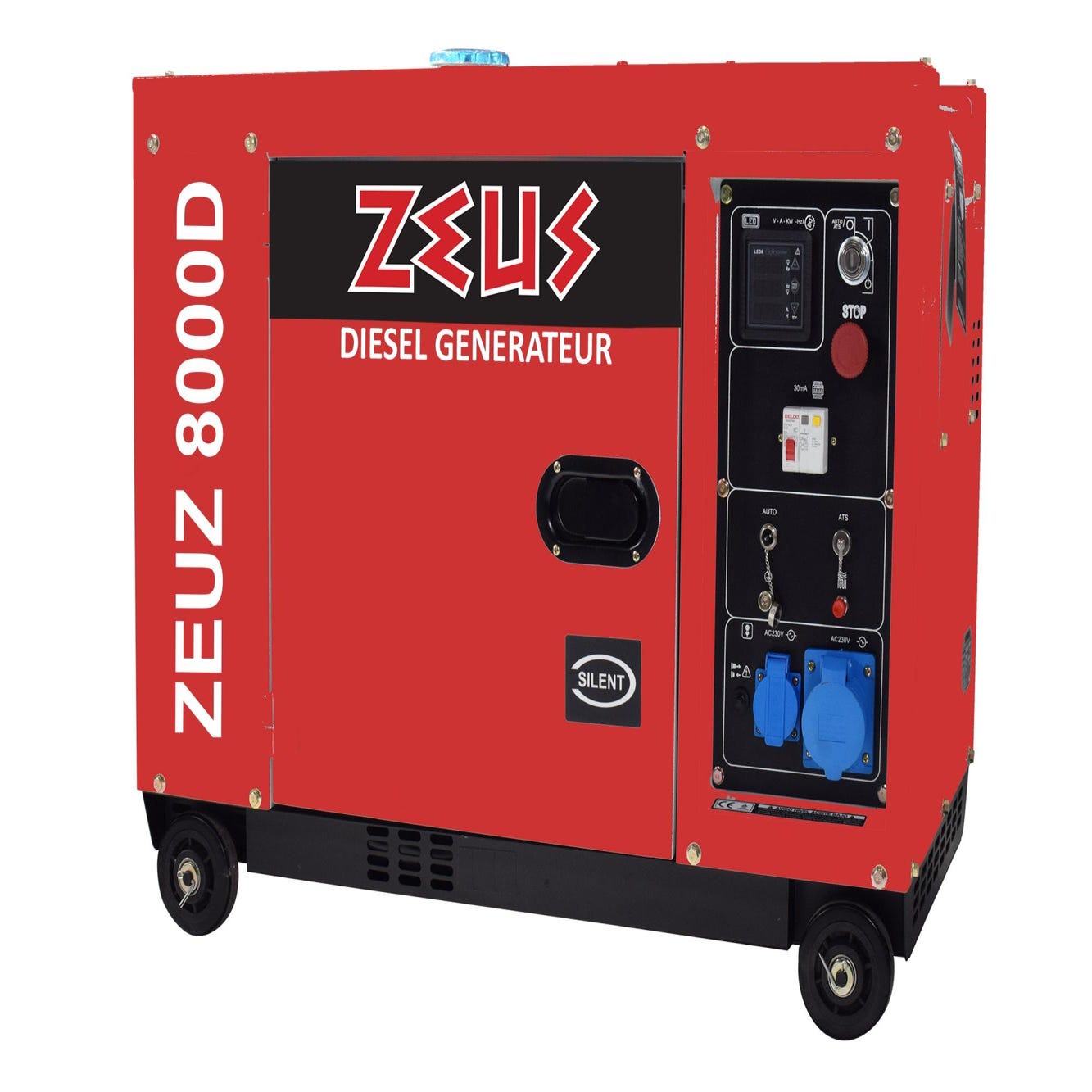 Groupe électrogène diesel de chantier Zeus 8000d, 6000 W