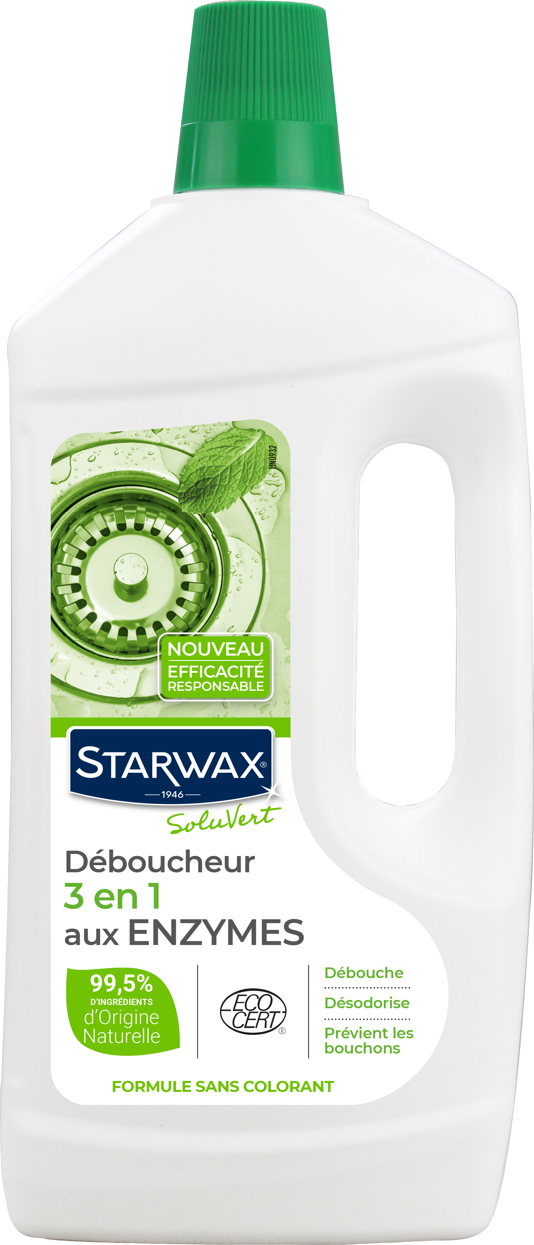 STARWAX, Déboucheur WC sans acide 1L, Starwax