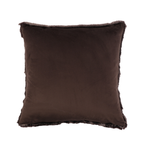 Coussin Charlyne, marron l.45 x L.45 cm INSPIRE