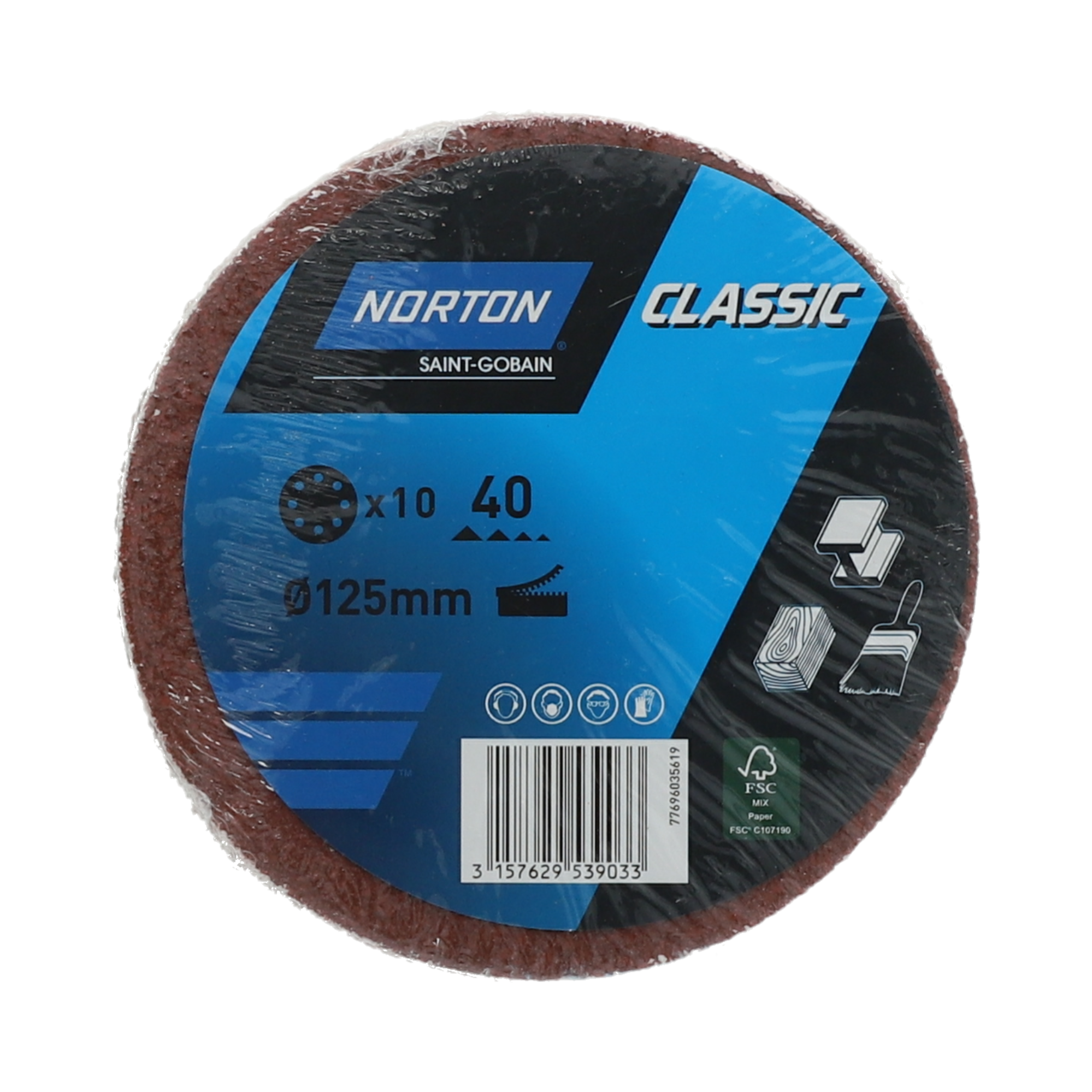 Lot De 4 Disques Abrasifs Pour Bois 125 Mm - Grain 120 Pour Meuleuse
