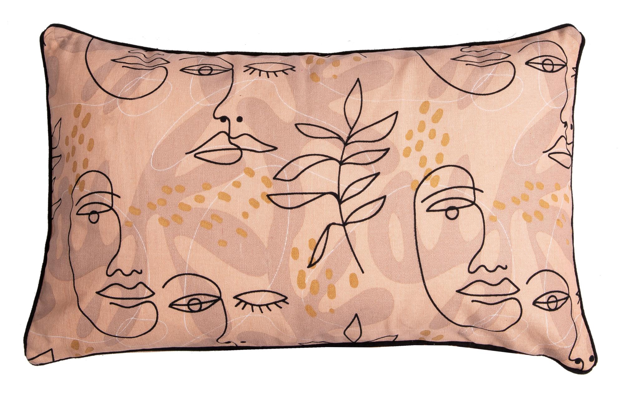 Coussin, rose l.50 x L.30 cm | Leroy Merlin