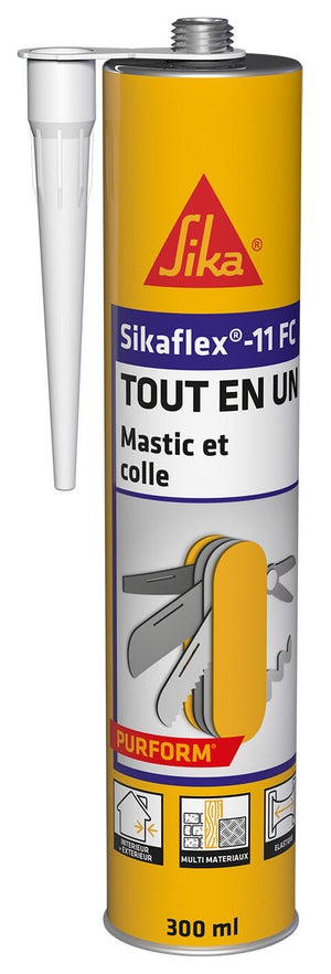SIKA - Mastic silicone SIKASEAL 108 SANITAIRE blanc cartouche de