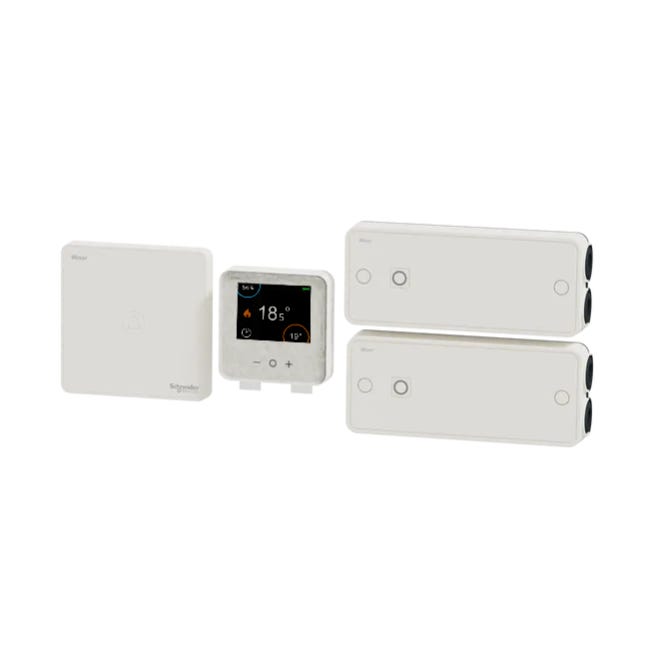 Thermostat Wi-Fi rétroéclairé pour chauffage électrique - Noir - Connect