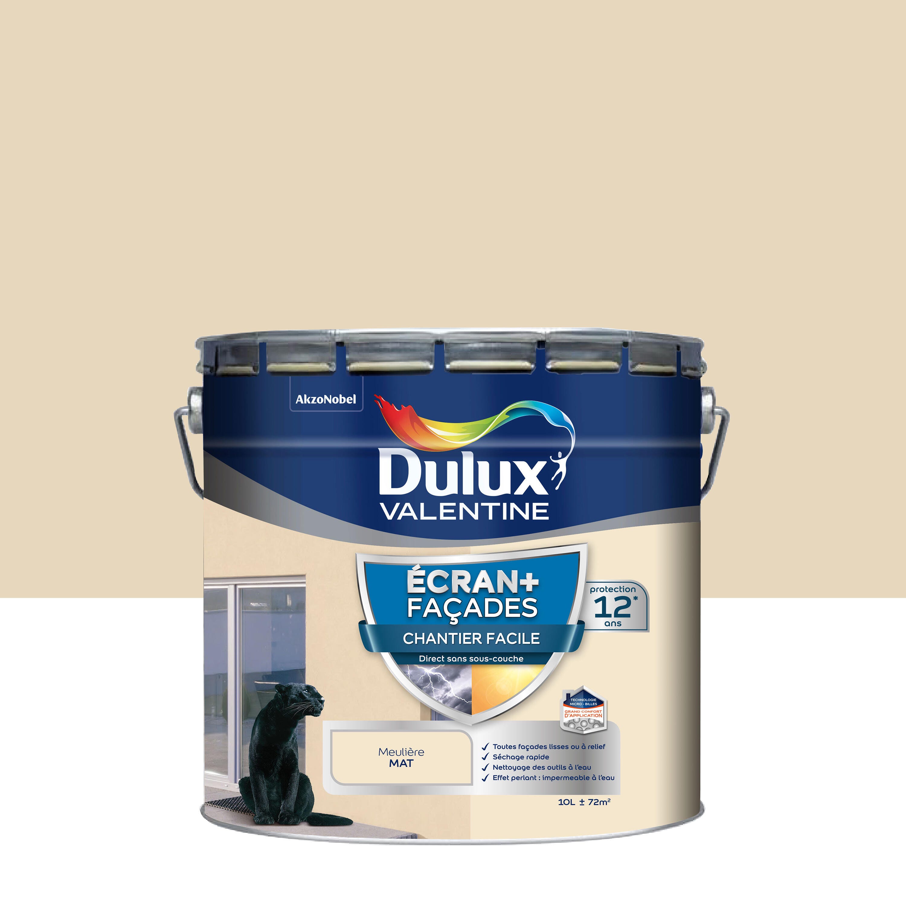 Peinture façade WEATHERSHIELD Complete Protection DULUX Titanium de la  marque Dulux